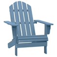 thumbnail image 1 of vidaXL Garden Adirondack Chair Solid Fir Wood Blue, 1 of 4