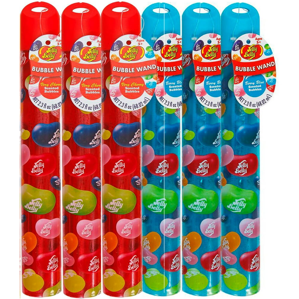 Little Kids Jelly Belly 2.3 Fluid Ounce Bubble Wand, 6 Pack, Cherry and