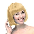 thumbnail image 2 of Short Human Hair Wig for Women Party Carnival Decoration 30cm, 2 of 6