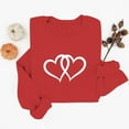 thumbnail image 5 of Ounisa Valentines Sweatshirt Women Gnomes Shirts Love Heart Sweater Crewneck Long Sleeve Pullover Tops, 5 of 6