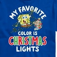thumbnail image 3 of SpongeBob SquarePants - My Favorite Color Is Christmas Lights Spongebob and Gary - Men's Short Sleeve Graphic T-Shirt, 3 of 6
