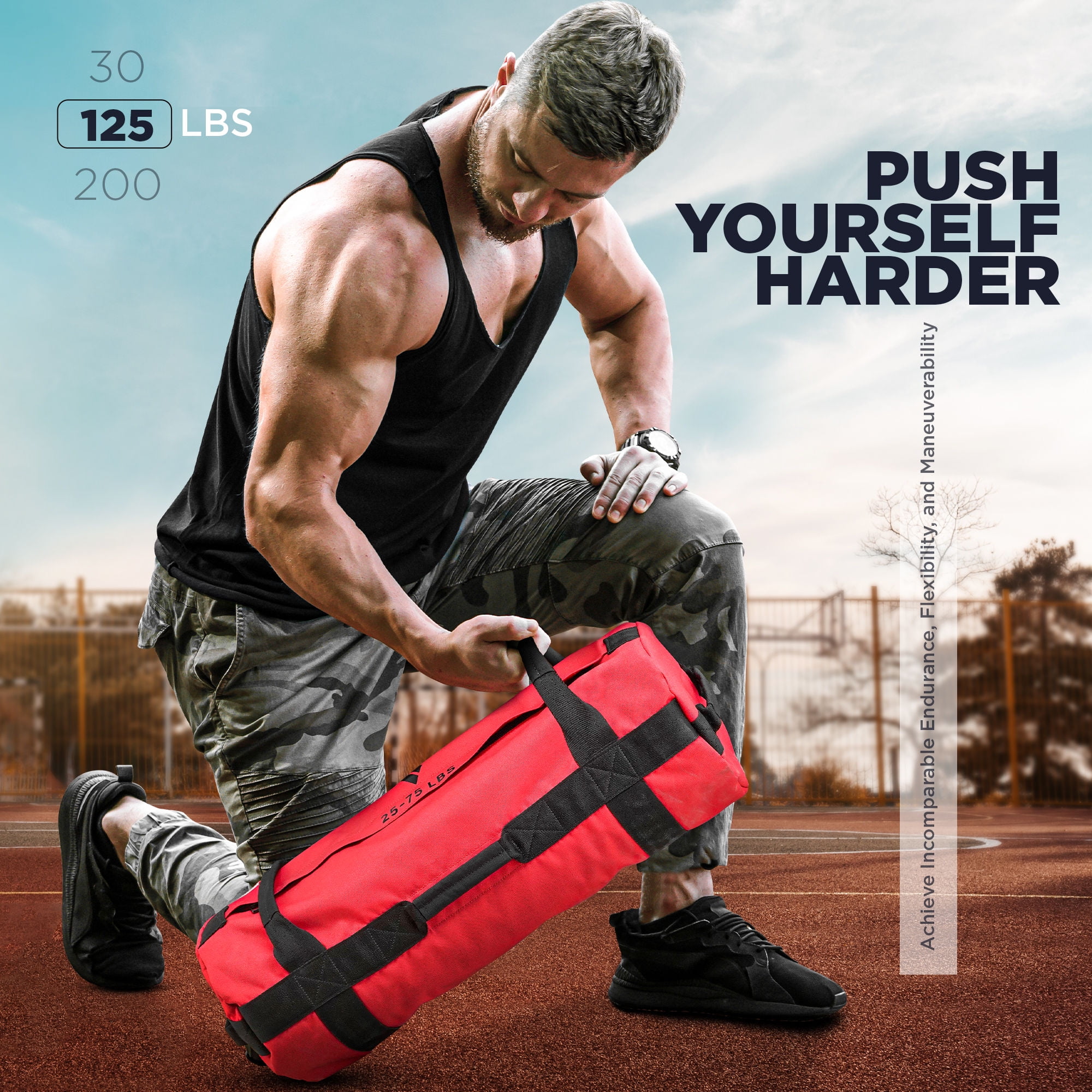 200 lb sandbag online workout