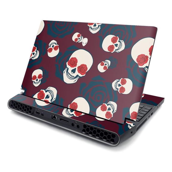 MightySkins ALWAR51R220-Skulls N Roses Skin for Alienware AREA-51M R2 2020 - Skulls N Roses