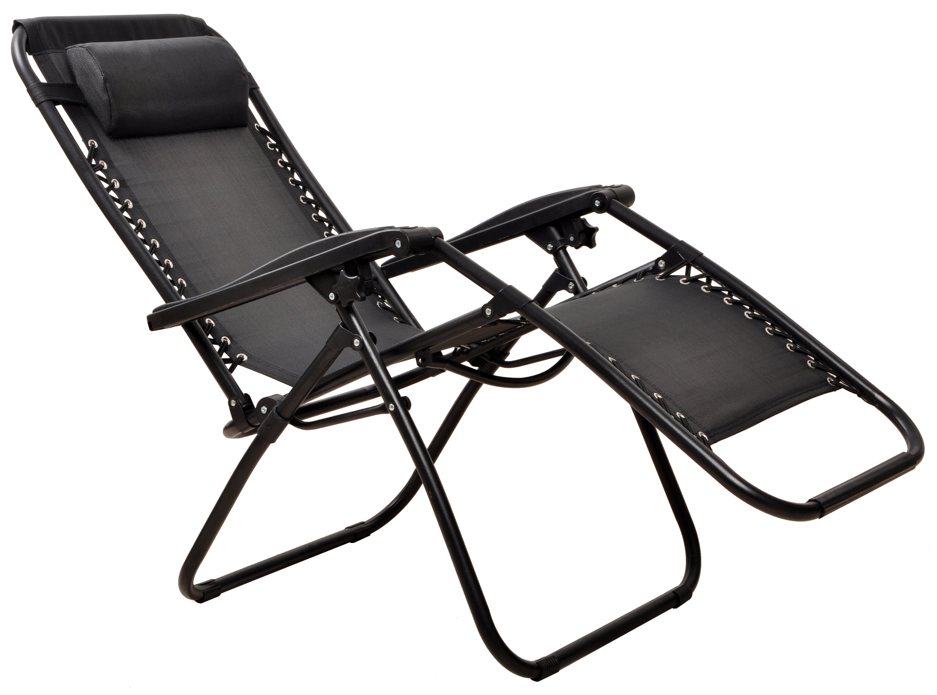 FlexWave Outdoor Reclining Lounge Chair Set, Zero Gravity Chairs,1 Piece/Set or 2 Piece/Set,with Headrest & Cup Holder, Foldable,for Lawn, Poolside, Beach, Camping