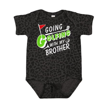 

Inktastic Going Golfing with My Brother- Kids Golf Gift Baby Boy or Baby Girl Bodysuit