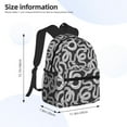 thumbnail image 4 of Daiia Snake School Backpack for Men Women, Unisex Large Waterproof Bookbag Schoolbag Casual Daypack for High School/College/Teens/Travel/Work Black, 4 of 8
