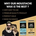 thumbnail image 3 of Leaf Aura Moustache Wax-STRONG HOLD (Vanilla Coffee), Made In Canada,15g, 3 of 5