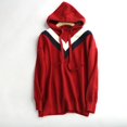 thumbnail image 1 of Hooded sweater pullovers and hoodies (Red, L), 1 of 8