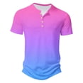thumbnail image 5 of Njoeus White T Shirts For Men Men Shirts Casual Mens Golf Shirt Big & Tall Sports T-Shirts Casual Short Sleeve Gradient Print Golf Shirts For Men S-5Xl Mens Dress Shirts On Clearance, 5 of 5