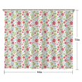thumbnail image 5 of Pioneer Flower Floral Print Pattern Shower Curtain 84"x72", Bathroom Decorative Shower Curtain Set with 12 Hooks, Waterproof Washable, 5 of 6