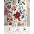 thumbnail image 6 of Sheer Curtains 45 Inch Length 2 Panels Set for Kitchen, Watercolor Flowers Semi Sheer Curtains for Windows, Farmhouse Spring Floral Botanical Voile Window Treatments Rod Pocket Curtain, 6 of 7