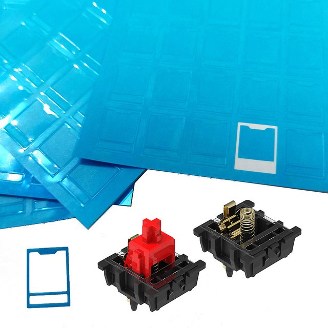 Películas de interruptor antipolvo de 0,15 mm para teclado mecánico de interruptor Mx (120 piezas)