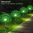 thumbnail image 3 of Luces solares para jardín Slyuexu, paquete de 2 unidades, 120 LED, impermeables, color verde, 3 of 6