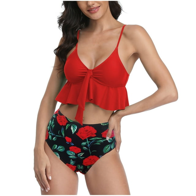 Bañador de dos piezas con conjunto de bikini sin espalda cómodo para dama con estilo OAVQHLG3B Store lin121212