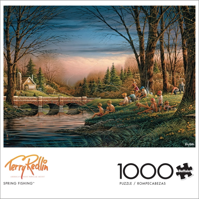 Buffalo Games 1000-Piece Terry Redlin Spring Fishing Jigsaw Puzzle