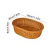 thumbnail image 3 of CaiYueKe Plastic Woven Storage Basket Tray for Kitchen Fruit Vegetables Snacks Candy Bread Organization Multi Functional Home Decor Imitation Vines Rattan Style, 3 of 8