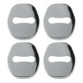 thumbnail image 2 of 4Pcs Couvercle de Serrure de Porte en Acier Inoxydable Décor Accessoires en Métal, Intérieur de Protection, pour Auto, Noir, 2 of 8