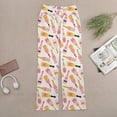 thumbnail image 7 of Top-kevin Cartoon Champagne Bottle Yoga Pants Women Wide Leg Pants Casual High Waisted Straight Lace Up Lounge Sweatpants, 7 of 7