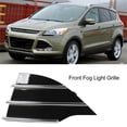 thumbnail image 3 of Front Fog Light Grille Replacement Durable ABS Material, Enhances Visibility for Escape 2013-2016, Stylish Chrome Strip Cover, 3 of 7
