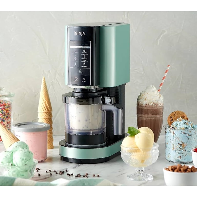 Restored Ninja NC301 CREAMi Ice Cream Maker, Green, Corded 