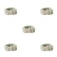 thumbnail image 3 of Guardurnaity Lazos para el cabello Bowknot Banda para el sudor de cara Suavidad Coral Fleece Diademas deportivas Accesorios de peinado Verde claro 5piezas, 3 of 6