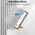 thumbnail image 5 of Soft TPU Tri-Fold Flip Cover for iPad Air 13" M2/M3/M4 / iPad Pro 12.9" 4/5/6 Gen, Slim Smart Case with Apple Pencil Slot Auto Sleep Wake, Gray, 5 of 7