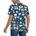 thumbnail image 2 of Rateoe Dental Pattern Men’s Baseball Short Sleeve Polo Shirt, Midweight Men's Shirt Golf Shirt Polo Shirts Quick Dry Short-XX-Large, 2 of 7