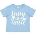 thumbnail image 3 of Inktastic Saint Patrick's Day Sassy Lil' Lassie with Shamrocks Boys or Girls Toddler T-Shirt, 3 of 5