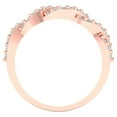 thumbnail image 5 of 0.495 ctw Wedding Band for Women - 18K Rose Gold Moissanite Stackable Eternity Ring, 5 of 6
