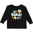 thumbnail image 3 of Inktastic Lil' Baker Icing and Cake Boys or Girls Long Sleeve Toddler T-Shirt, 3 of 5