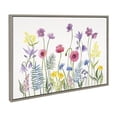 thumbnail image 2 of Kate and Laurel Sylvie Wildflowers Framed Canvas Wall Art by Patricia Shaw 23x33 Gray Decorative Flower At for Wall, 2 of 8