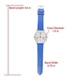 thumbnail image 5 of Ashley Princess Women's Easy Reader Colorful Watch Matching with Perfect Colorful Wallet which Holds Smartphone, Credit Cards, Cash & Change Organized & Elegantly Impressive Gift Set - ST10038-N Blue, 5 of 7