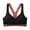 Black, variant on Aayomet Underwire Bra Women's Front Closure Posture Bra Full Coverage Back Support Wireless Comfy,Green 6XL