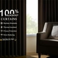 thumbnail image 2 of Blackout Curtains 63 Inches Long for Bedroom Nursery Living Room Darkening Terracotta Black Out Curtain Thermal Insulated Drapes Modern Farmhouse 2 Panels Set Drape, 2 of 15
