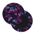 thumbnail image 2 of Bingfone13 Inch Padded Round Bar Stool Cover Cushion With Elastic Fabric Round Chair Seat - Purple Butterfly, 2 of 7