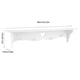 thumbnail image 4 of Estante de Pared ANGGREK Almacenamiento 23,2 x 3,9 x 5,1 Pulgadas Blanco, 4 of 8