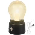 thumbnail image 1 of OUSITAID Bedside Table Lamp USB Rechargeable Table Lamp Decorative Retro Bulb Light Warm Light Ambience Desk Light LED Bedside Ni, 1 of 9