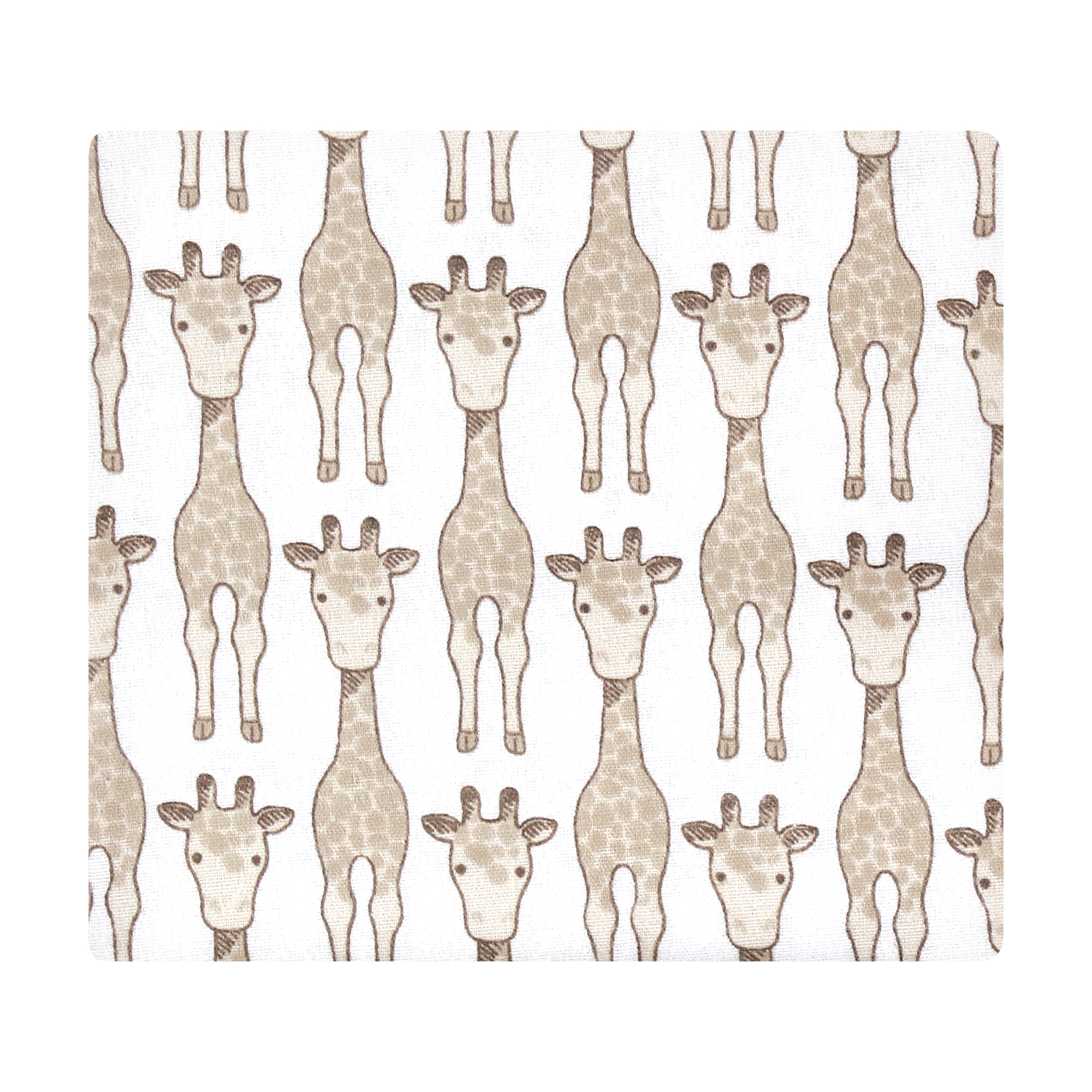 Hudson Baby Unisex Baby Cotton Poly Flannel Receiving Blankets Bundle, Giraffe 7-Pack, One Size