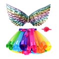 thumbnail image 2 of Conjunto de disfraz de hada para niñas, disfraz de ala de Ángel, disfraz de ala de mariposa, vestido encantador para niños, disfraz de princesa para para altura 80cm Yinane Disfraz de ala de hada, 2 of 8