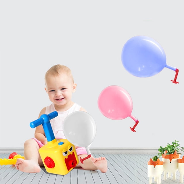 Globo de poder de inercia para niños, coche de ciencia, juguetes para bebés, regalo para niños con globo