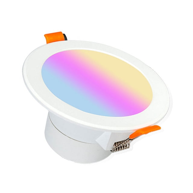 Toystoory Foco LED Downlight Personalización Control de voz Flexible 7W RGB Lámpara que cambia de color Ajuste de aplicación Luz cálida y fría Trabajo Iluminación y accesorios Tipo 2 Toystoory HA064926-02
