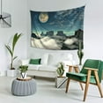 thumbnail image 5 of ZICANCN Funny Tapestry for Bedroom Aesthetic,Lunar Landscape Pattern Wall Tapestry for Living Room 60x40 Inches, 5 of 8