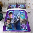 thumbnail image 4 of Megamind Themed Bed Sheet Set Three Piece Set 53x79 Inches Comfortable And Skin Friendly Unique Design Creating A Star Studded Night Home Decor Gifts For Family Friends fans, 4 of 6