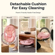 HARPPA Baby Swing for Infants, Electric Swing with 5 Swing Speeds and 10 Lullabies, Pink