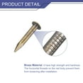 thumbnail image 3 of Uxcell 80 Pack Small Tiny Nails 2x15mm(DxL) Tiny Brass Nails Hardware Nails Small Nail, Bronze Tone, 3 of 4