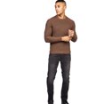thumbnail image 2 of Crosshatch - Jersey Kermer de Punto para Hombre (Chispas de Chocolate), 2 of 4