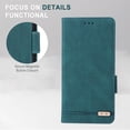 thumbnail image 4 of For iPhone 16 Plus Case,Premium PU Leather Wallet Case Flip Magnetic Clasp Cover with [RFID Blocking][Card Holder][Stand Function] Shockproof Protective For iPhone 16 Plus,Green, 4 of 8
