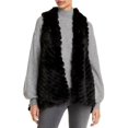 thumbnail image 1 of Jocelyn Gilet Asymétrique en Fausse Fourrure Rayée, 1 of 3