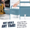 thumbnail image 4 of Nostalgia 32 oz. Portable Heated Lunch Box, Ocean Blue, 4 of 7