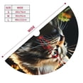 thumbnail image 3 of Lsque Realistic Style Cute Cat Print Christmas Tree Skirt, Tree Skirt with Ties or Velcro, Perfect for Holiday Decorations, Halloween, and New Year-36", 3 of 7